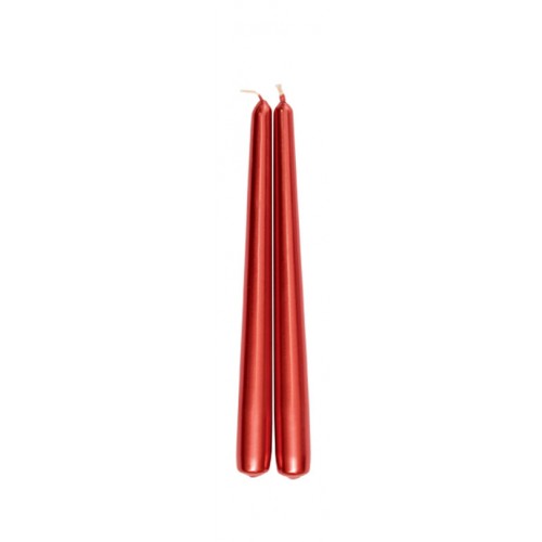 8 Elegante Rot Kerzen 24cm