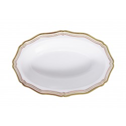 Aristocrat - 10 Elegante Weiß/Gold Dessert Schale 150ml