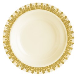 Ornament - 10 Elegante Creme/Gold Dessert Schale 150ml